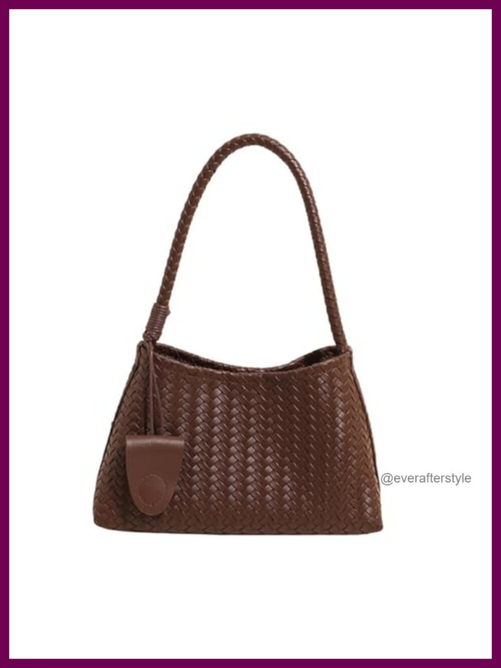 Woven Hobo Bag Faux Leather Slouchy Shoulder Purse for Women Travel